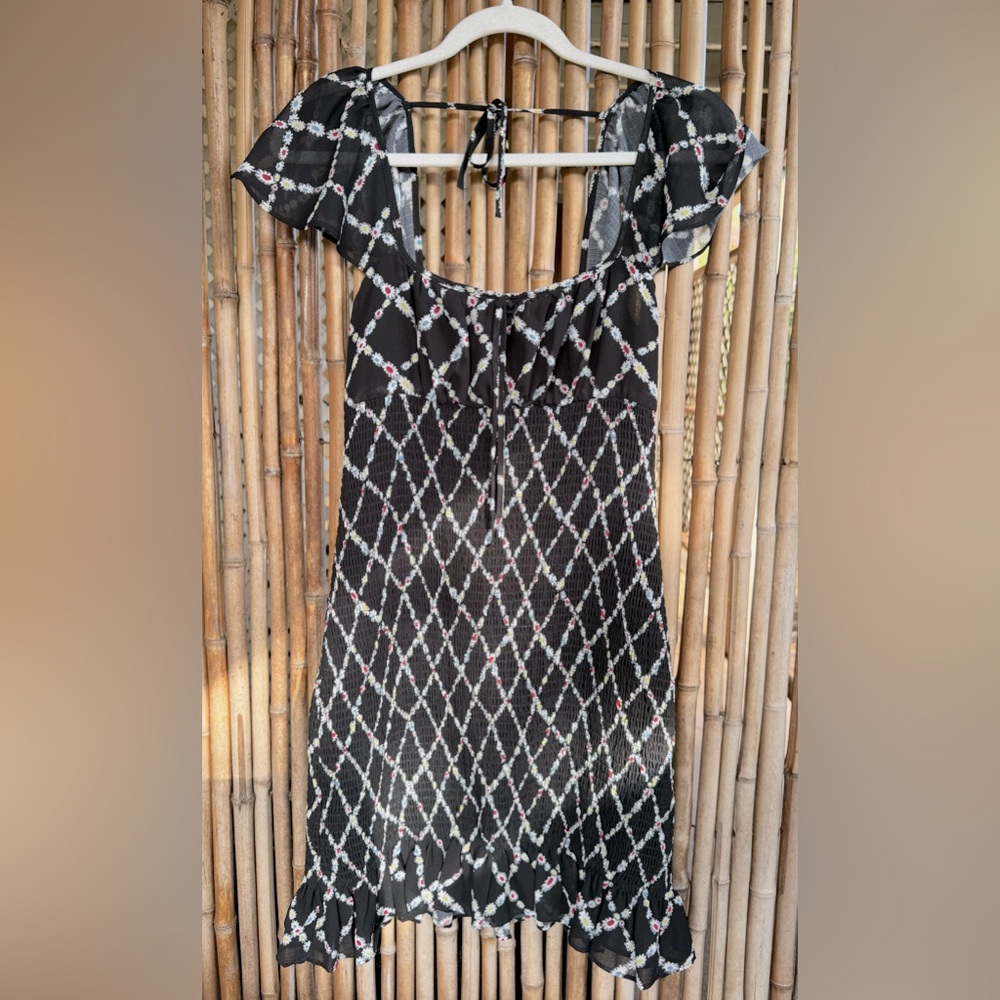 The East Order Romy Mini Dress in Daisy Chains